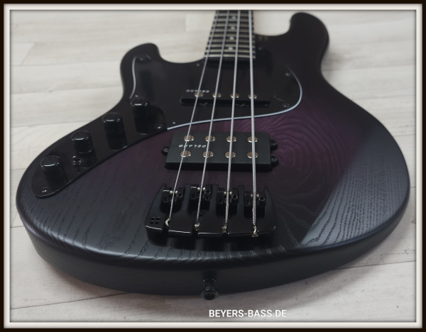 Preview: Sandberg California II TM4 Ebony, Open Pore Violetburst, Lefthand